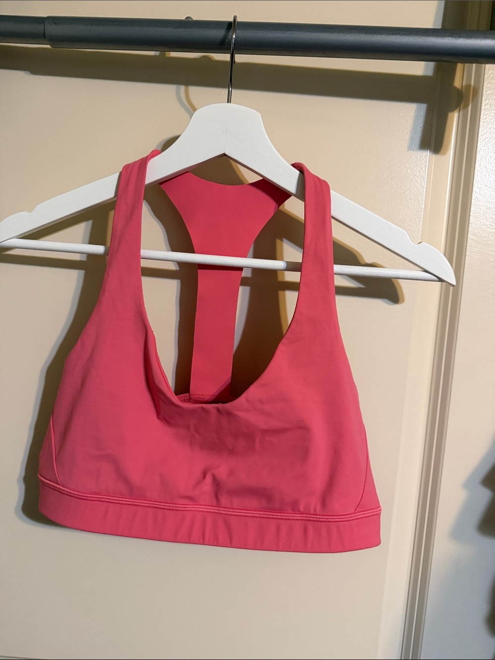 lululemon athletica Coral Pink Racerback Sports Bralette